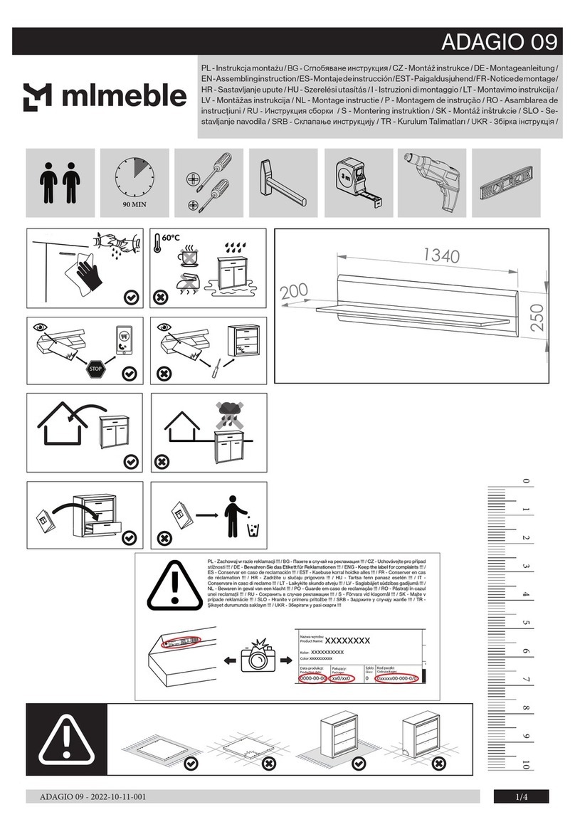 mlmeble ADAGIO 09 Assembling Instruction