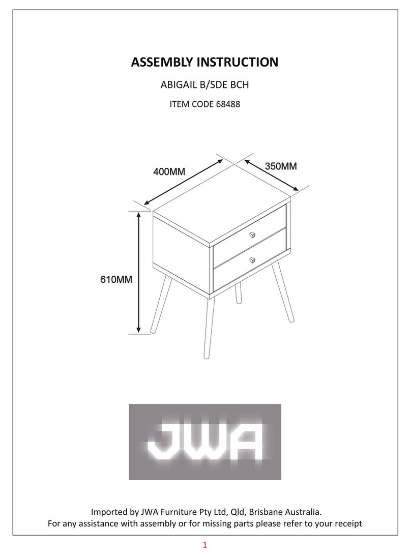 JWA ABIGAIL 68488 Assembly instruction