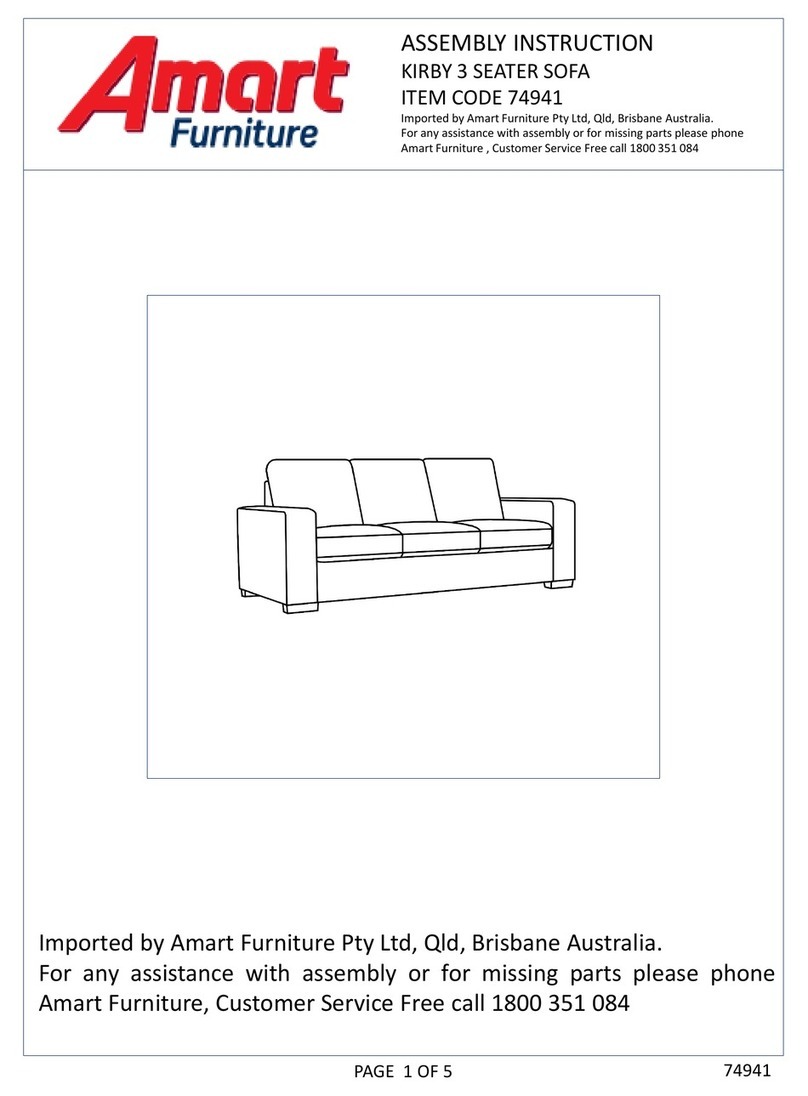 Amart Furniture KIRBY 74941 Assembly instruction Amart Furniture KIRBY 74941 Assembly instruction