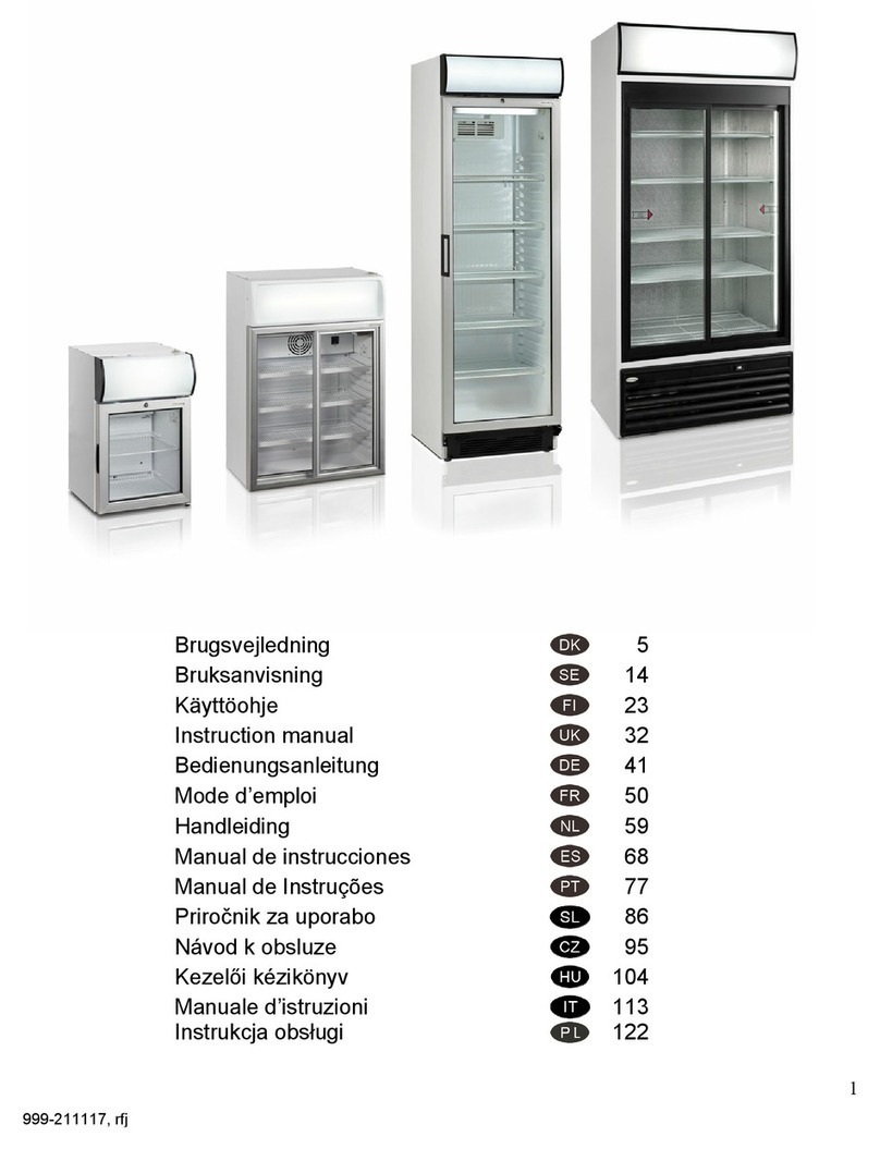 Tefcold CEV425CP 2 LED L/H instruction manual
