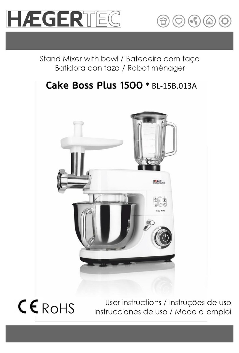 HAEGER Cake Boss Plus 1500 User instructions