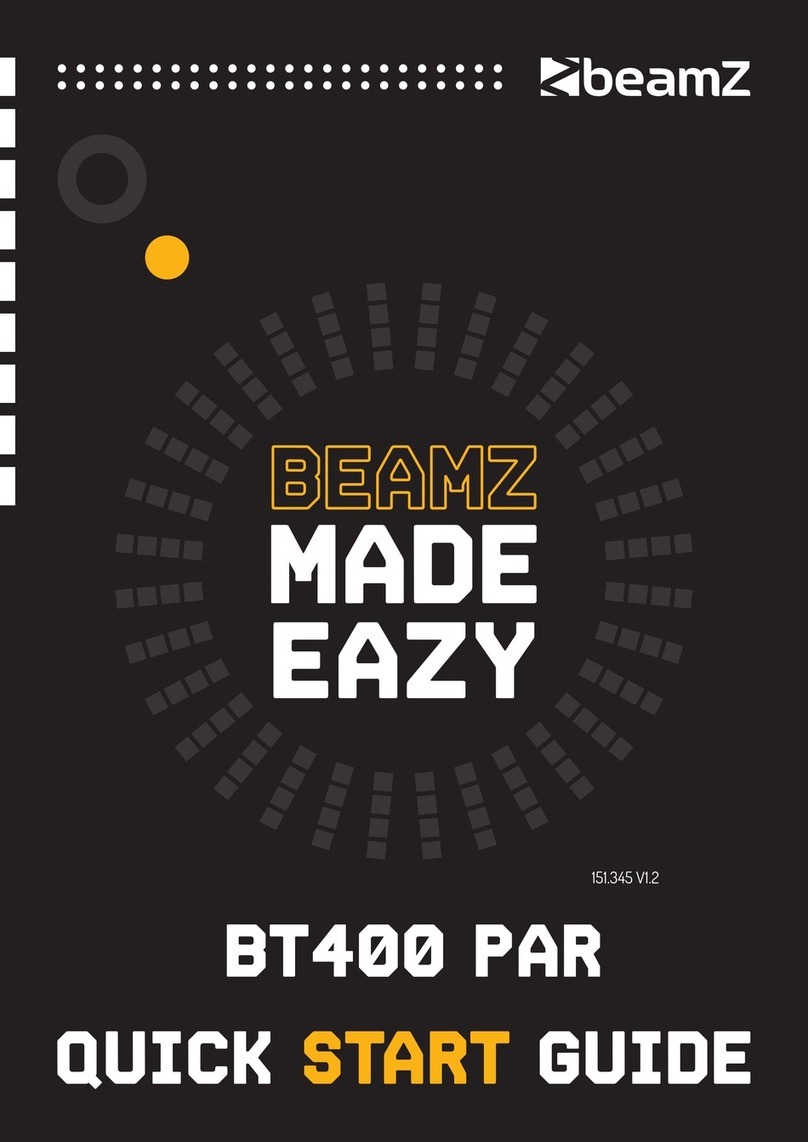 Beamz BT400 PAR quick start guide