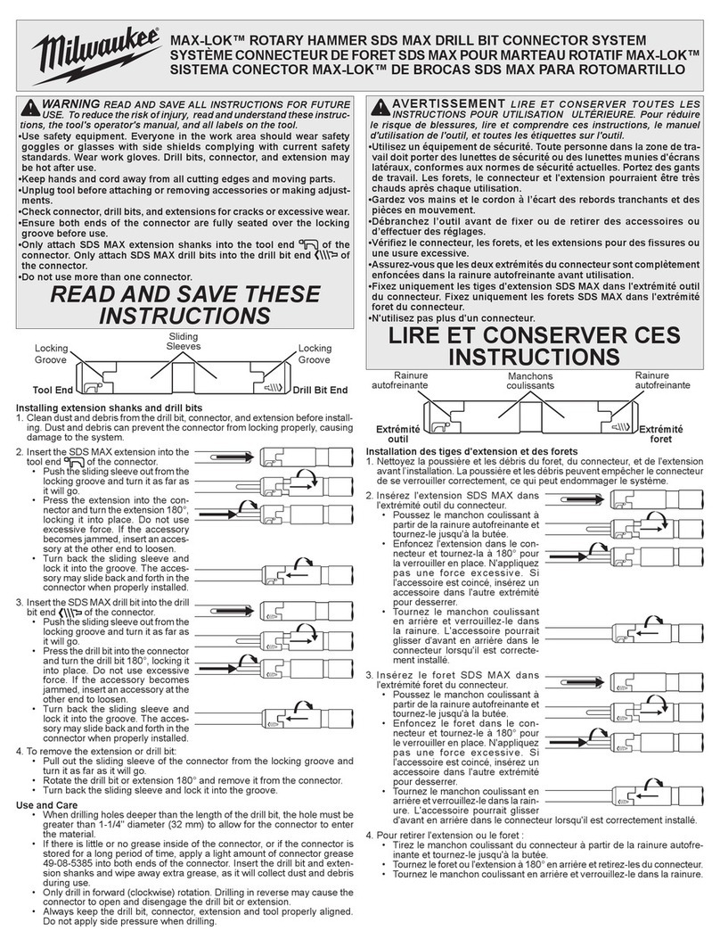 Milwaukee MAX-LOK quick start guide