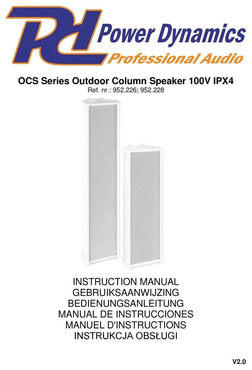 Power Dynamics OCS Series User manual