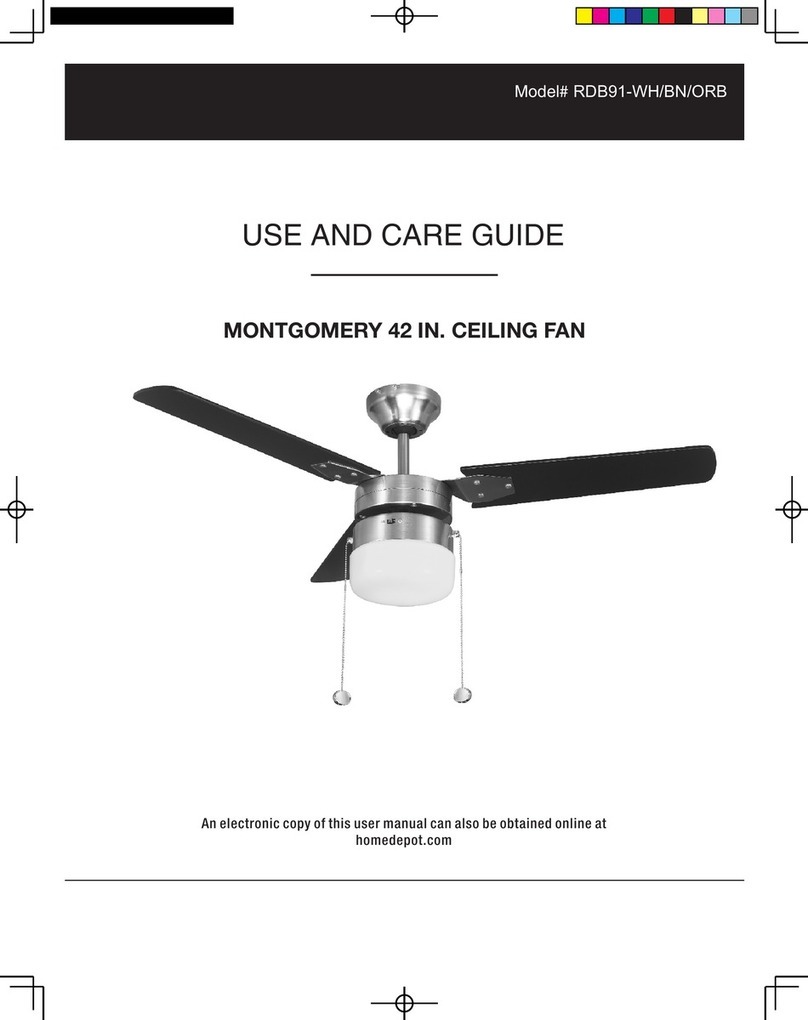 HAMPTON BAY MONTGOMERY RDB91-WH User manual