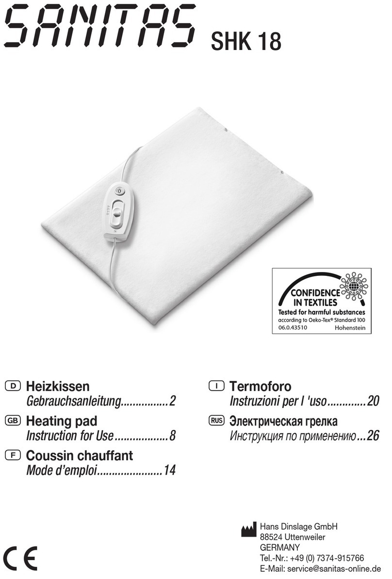 Sanitas SHK 18 Instructions for use