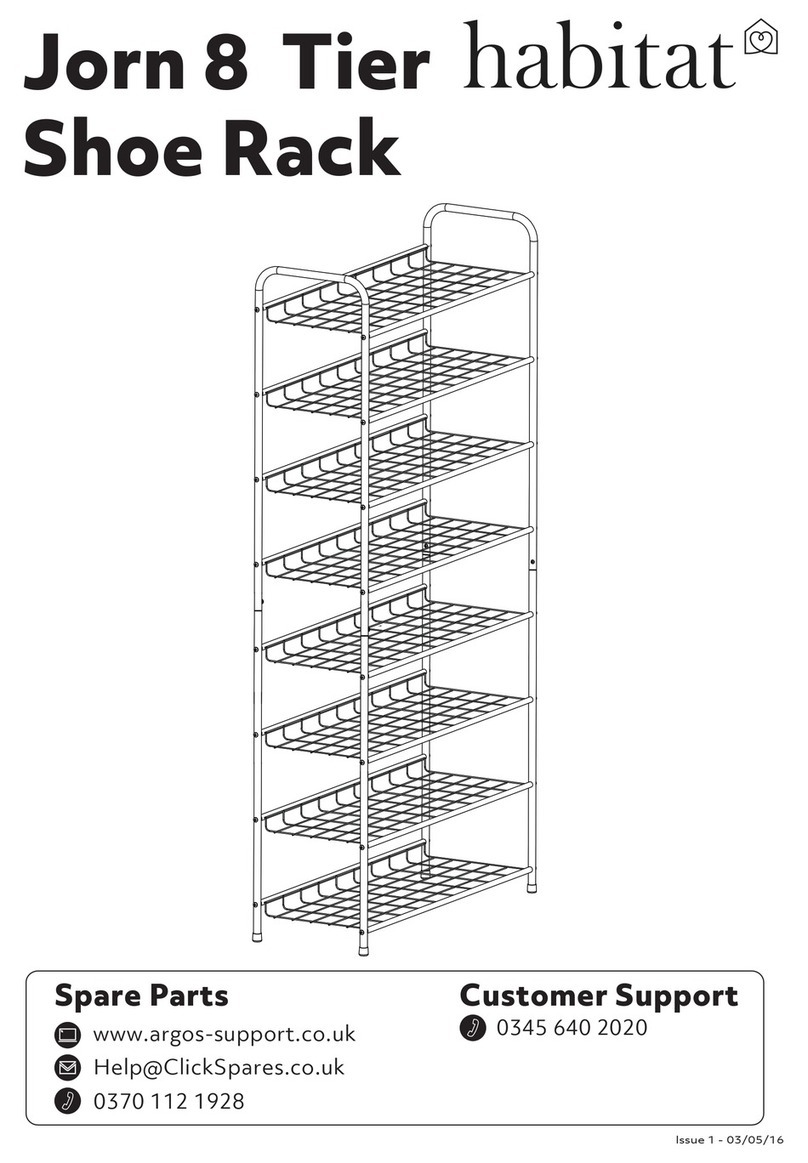 Habitat Jorn 8 Tier Shoe Rack manual