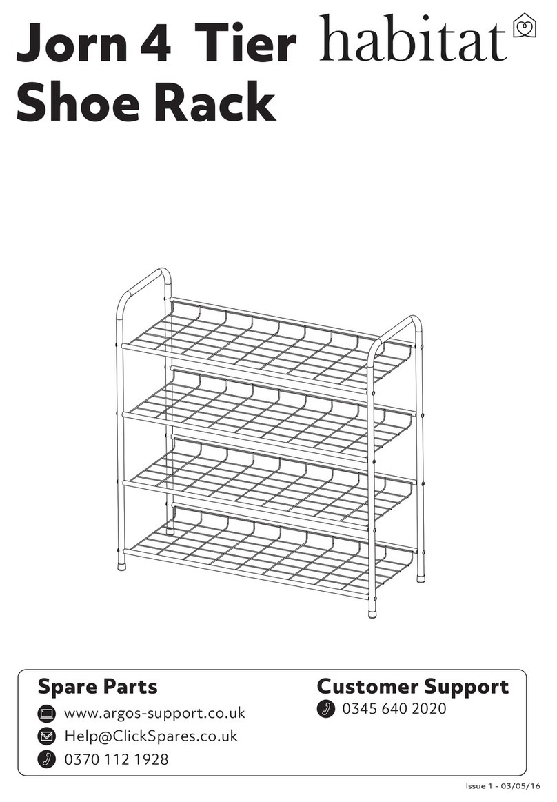 Habitat Jorn 4 Tier Shoe Rack manual