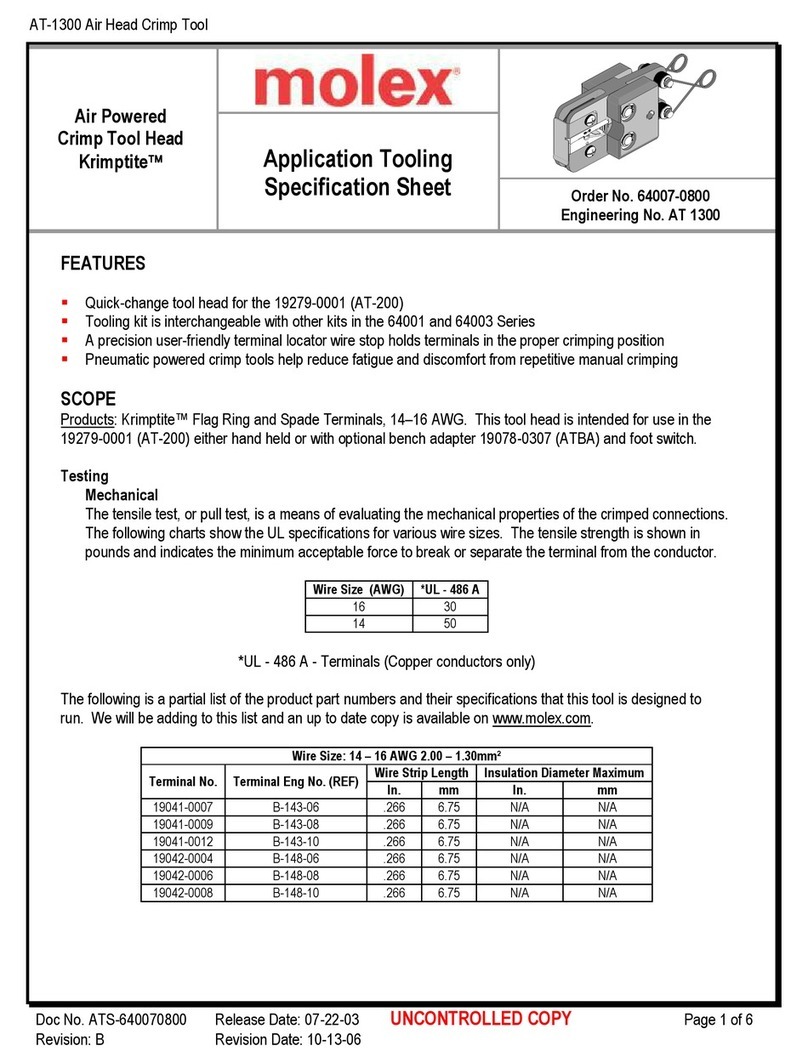 molex AT-1300 User manual