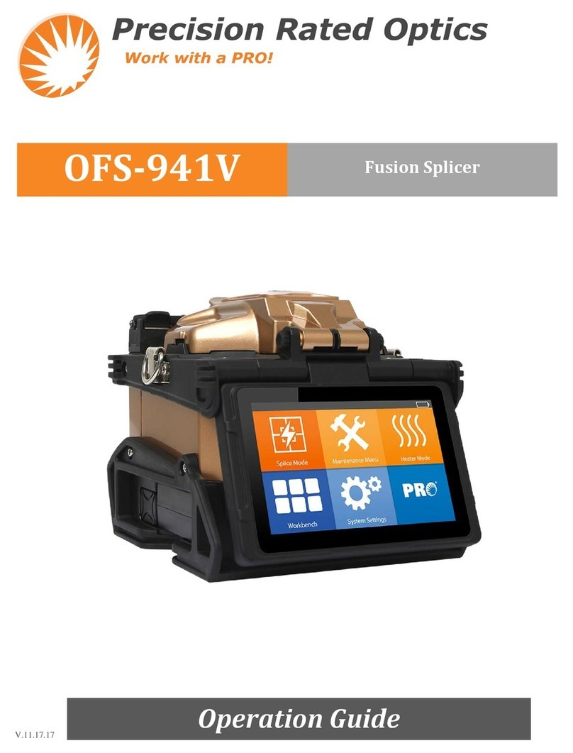 Precision Rated Optics OFS-941V Operation guide