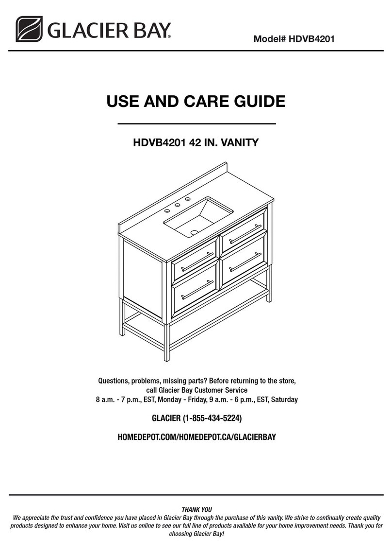 Glacier bay HDVB420 Use and care guide