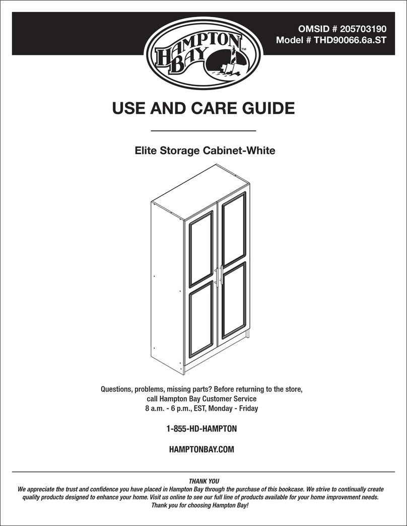 HAMPTON BAY THD90066.6a.ST Use and care guide