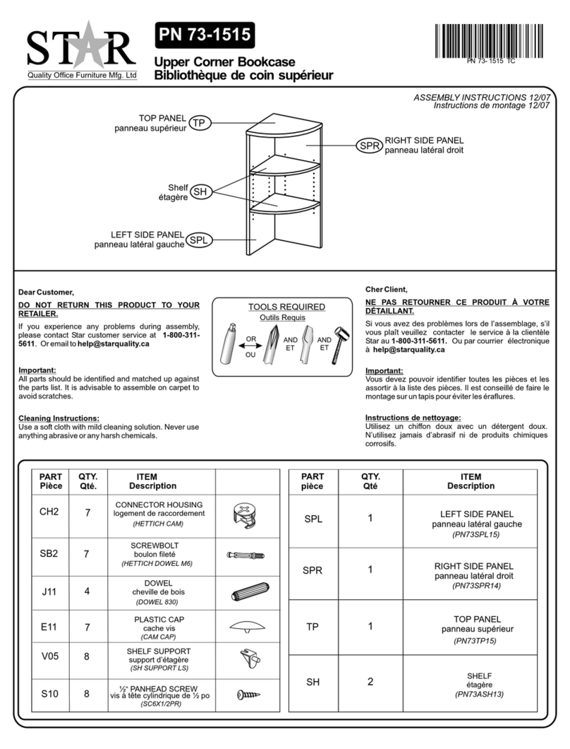 Star 73-1515 User manual Star 73-1515 User manual