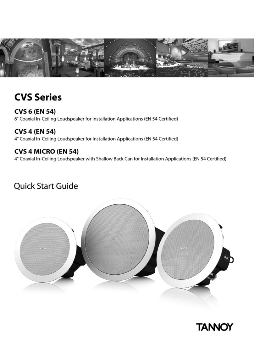 Tannoy CVS Series User manual