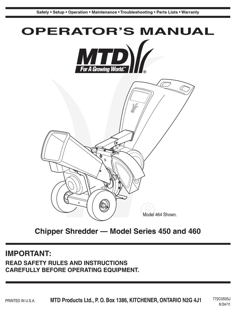 MTD 450 Series Operator's manual