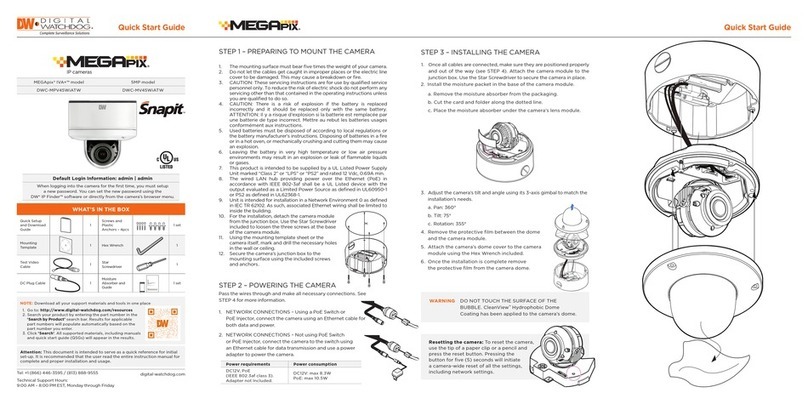 Digital Watchdog MEGAPIX DWC-MV45WiATW quick start guide