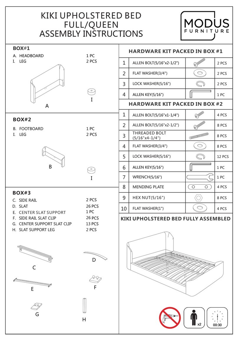Modus Furniture KIKI MQNBH4 Assembly instructions