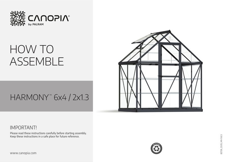 Palram CANOPIA HARMONY 6x4/2x13 User manual Palram CANOPIA HARMONY 6x4/2x13 User manual