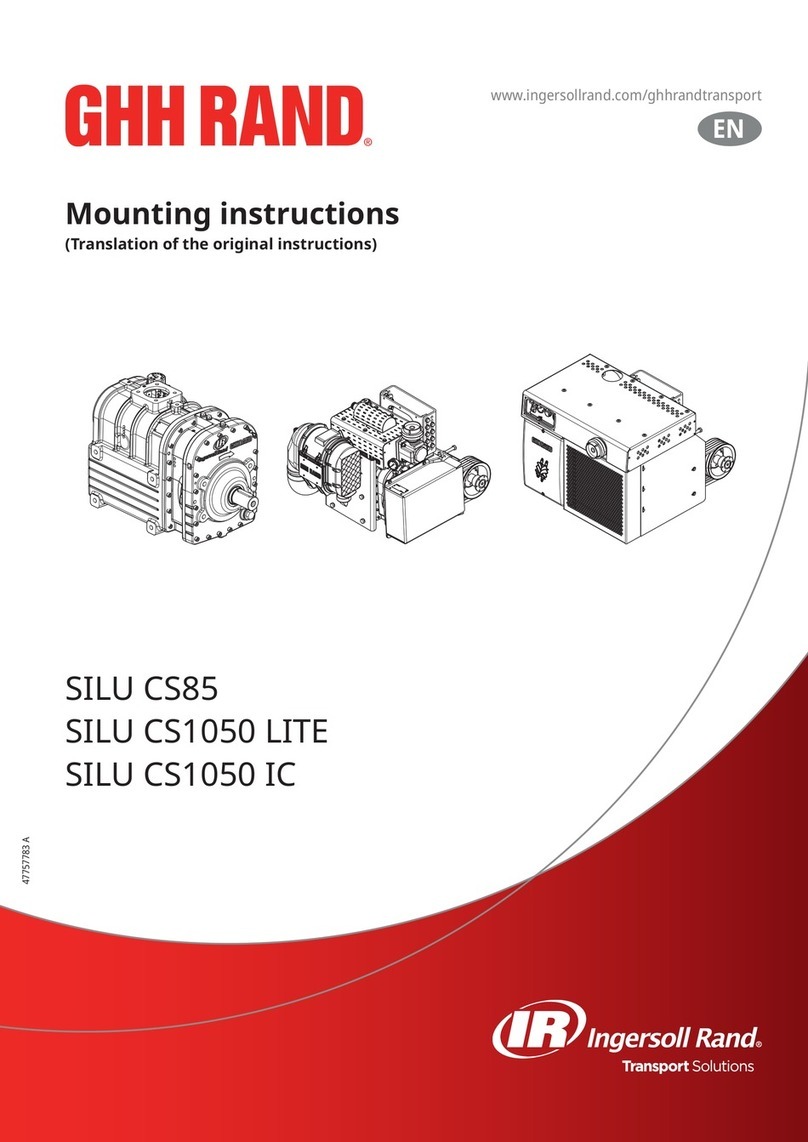 Ingersoll-Rand GHH RAND SILU CS85 Mounting instructions