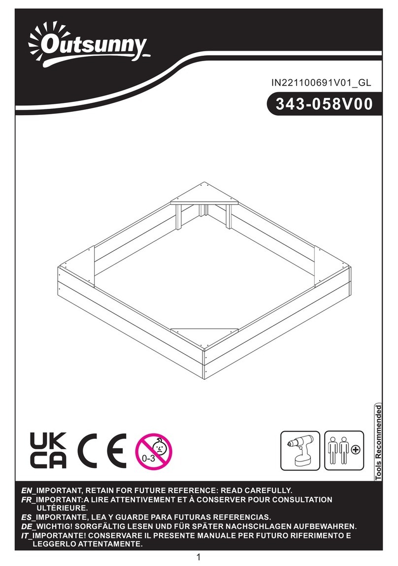 Outsunny 343-058V00 User manual Outsunny 343-058V00 User manual