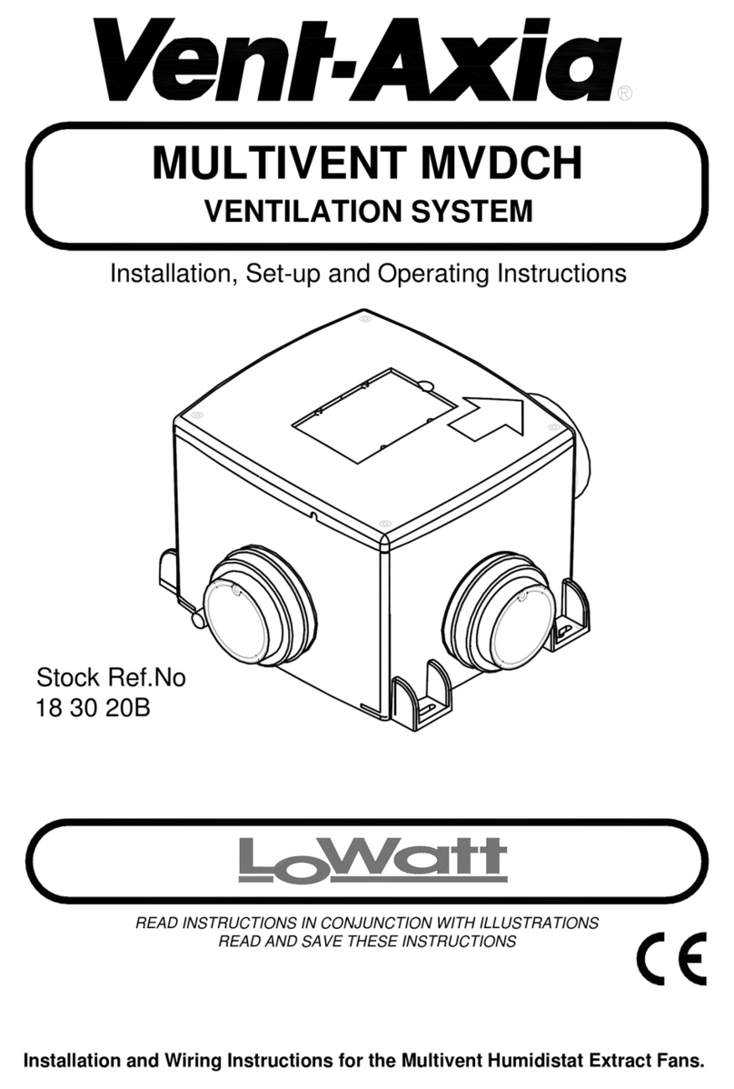 Vent-Axia MULTIVENT MVDCH Manual instruction
