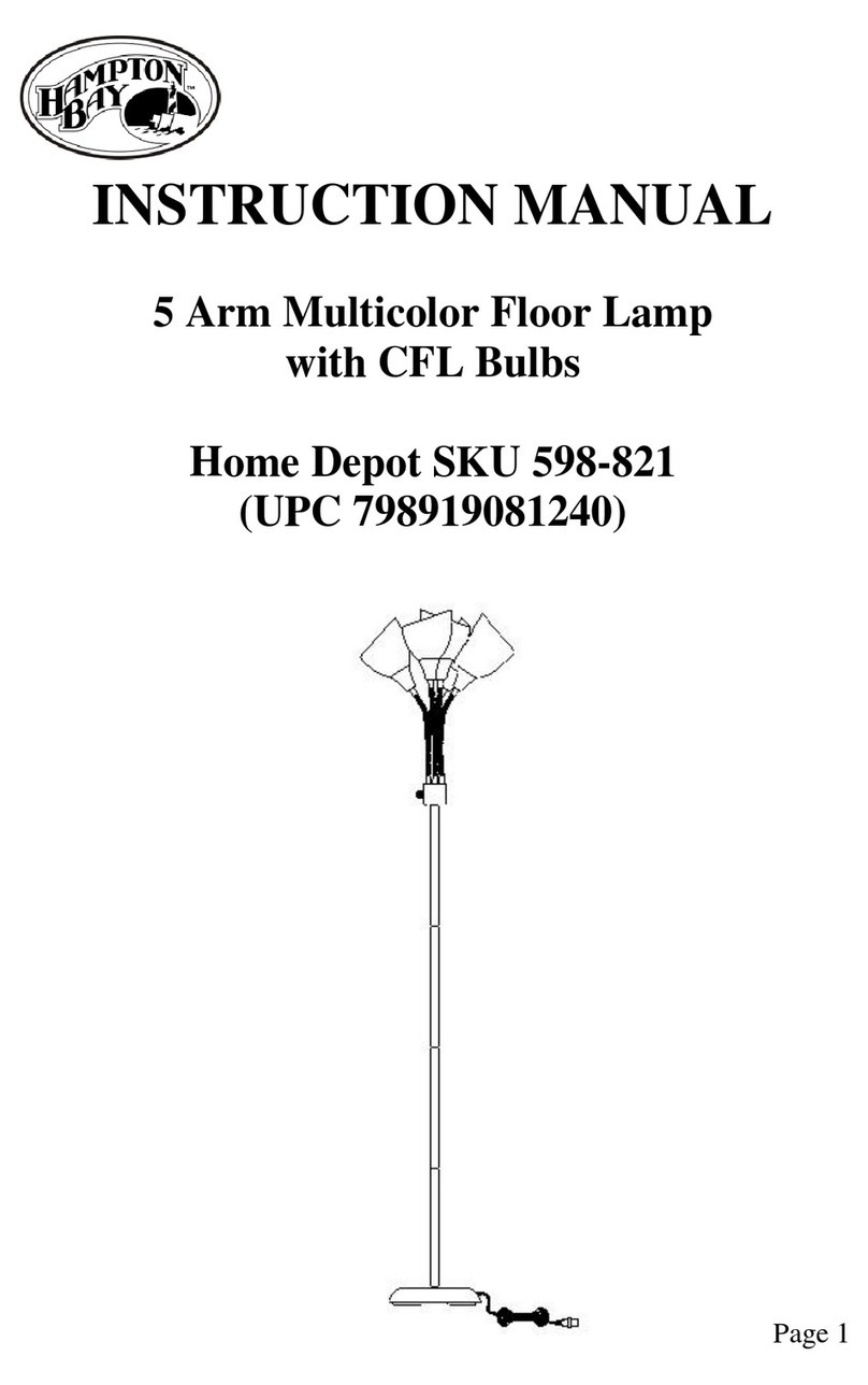 HAMPTON BAY 598-821 User manual