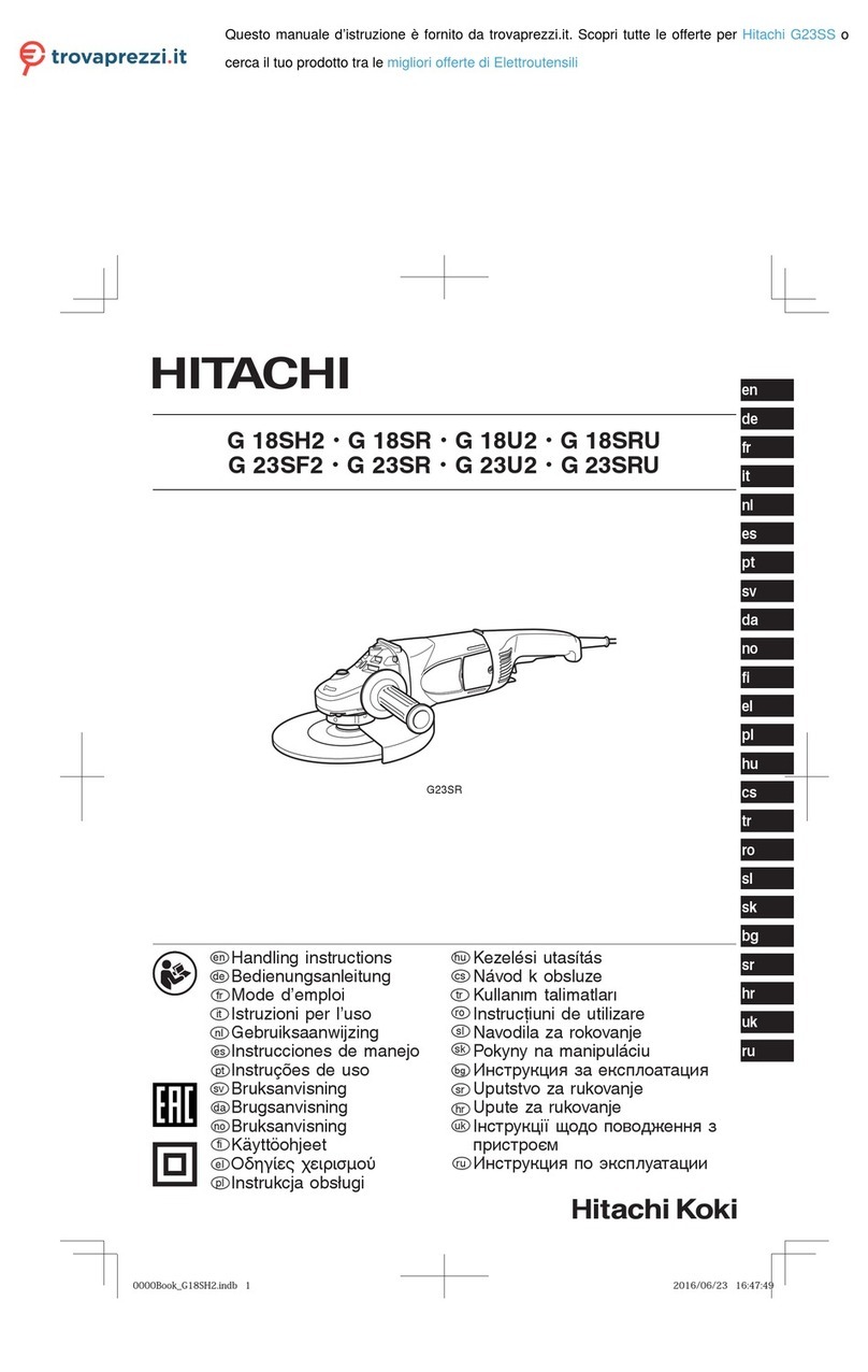 Hitachi Koki G 18SR User manual