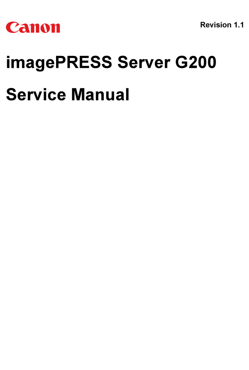 Canon imagePRESS Server G200 Service manual