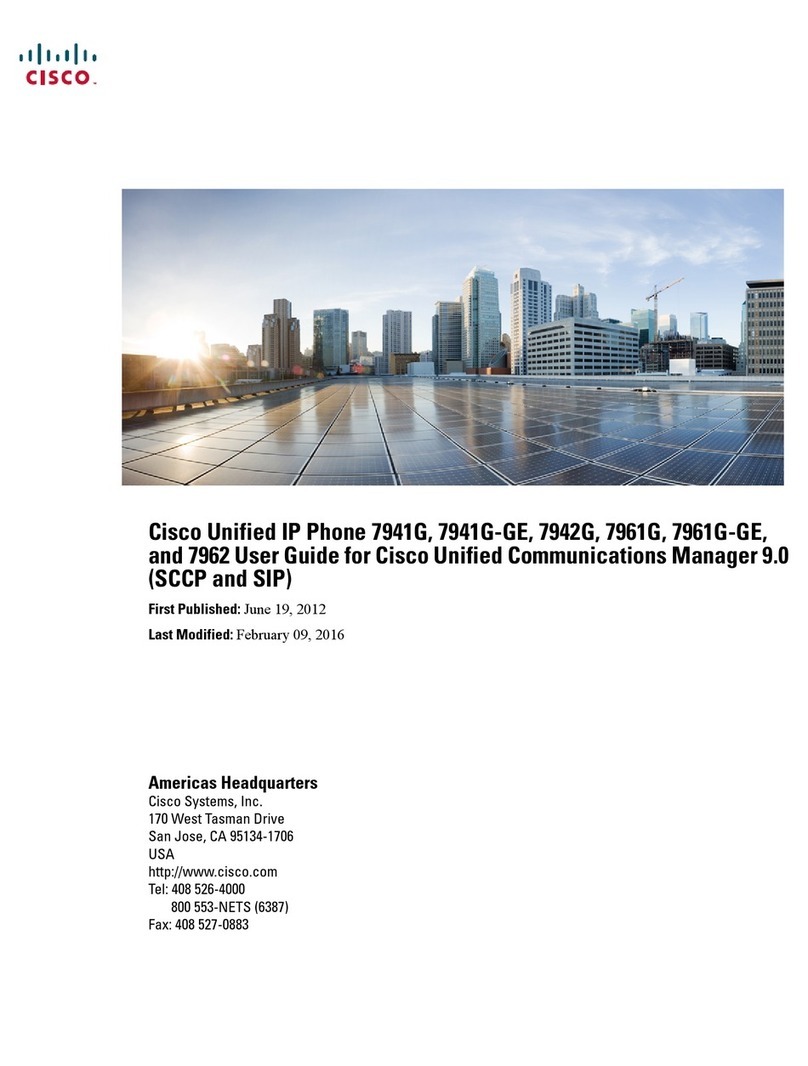 Cisco 7961G User manual