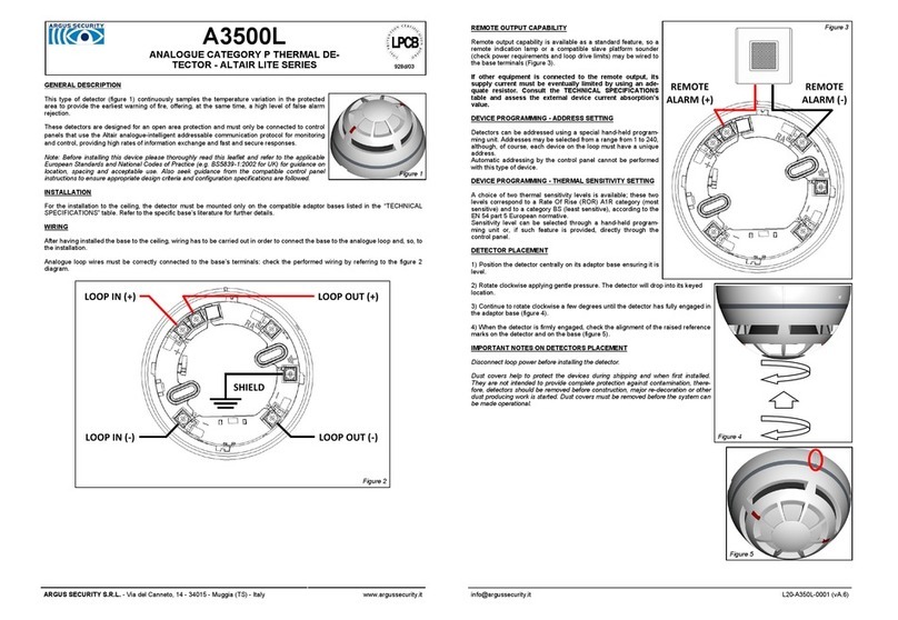 Argus Security ALTAIR LITE Series User manual