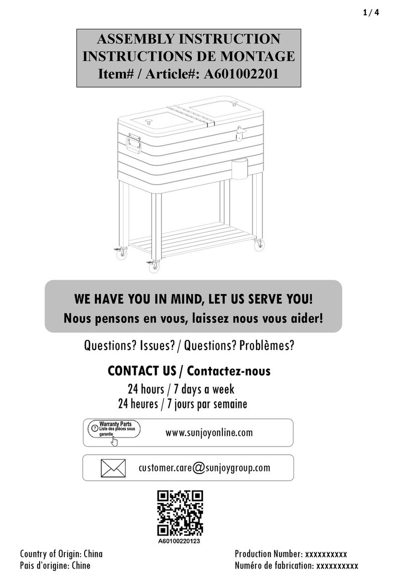 Sunjoy A601002201 Assembly instruction