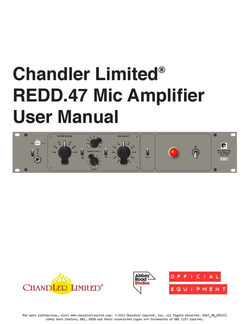 Chandler Limited REDD.47 user manual