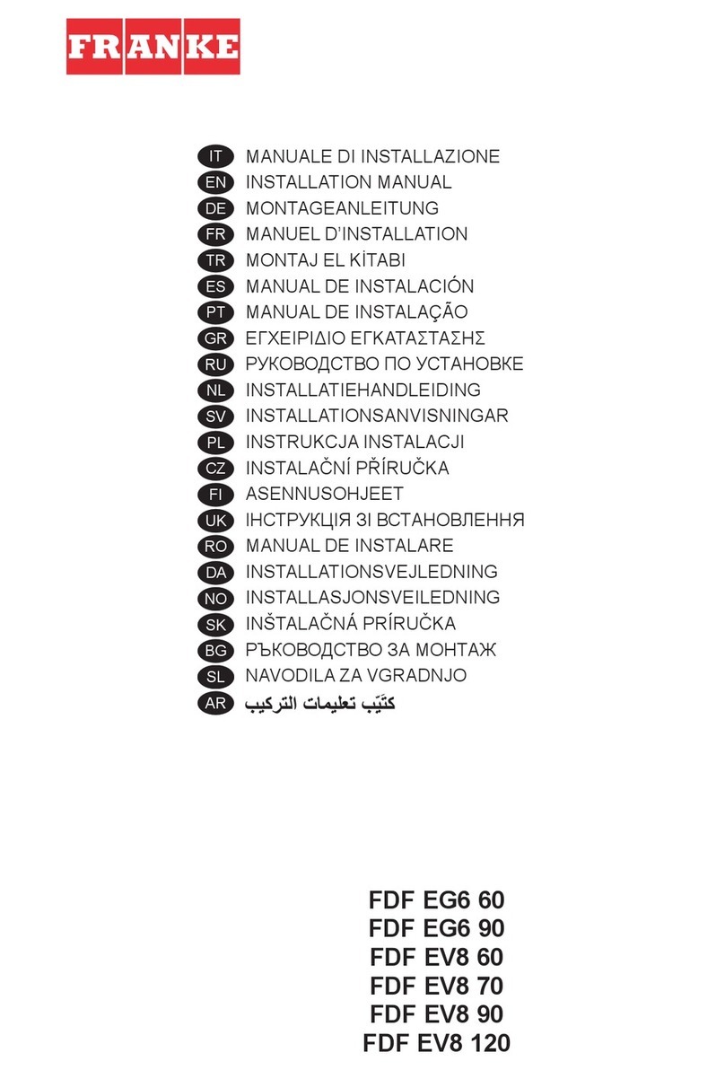 Franke FDF EV8 60 Operator's manual