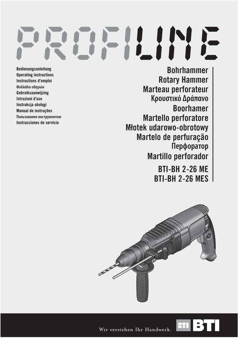 BTI Profiline BTI-BH 2-26 ME User manual