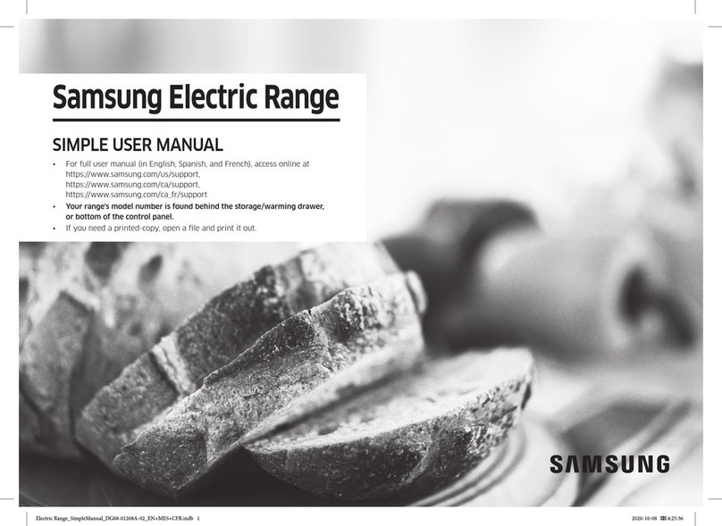 Samsung NE63T8751SG Specification sheet