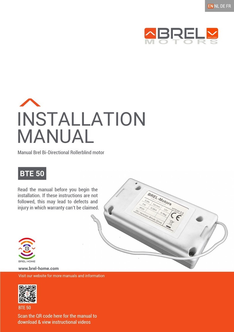 brel-motors BTE 50 installation manual