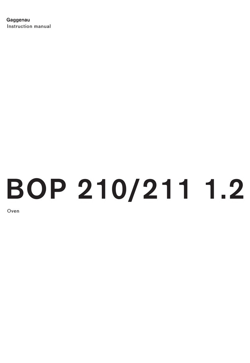 Gaggenau BOP 210 1 2 Series User manual