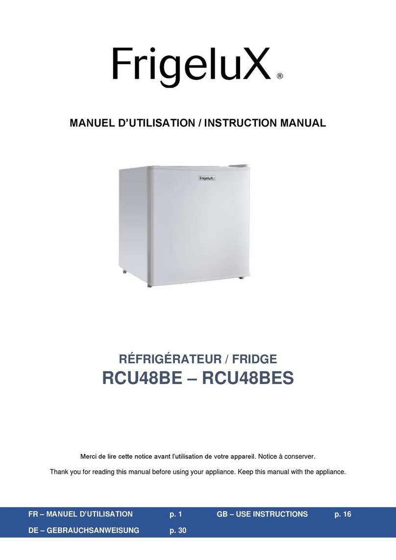 Frigelux RCU48BE instruction manual
