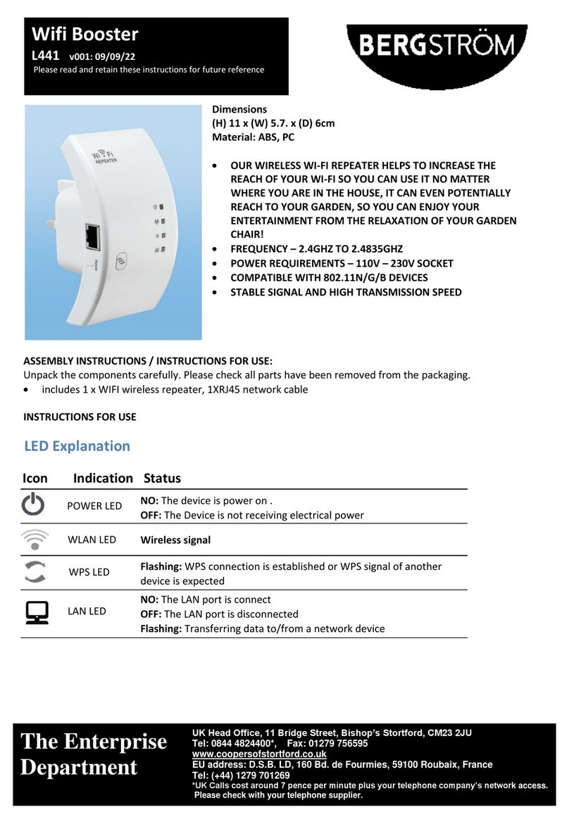 Bergstrom L441 quick start guide