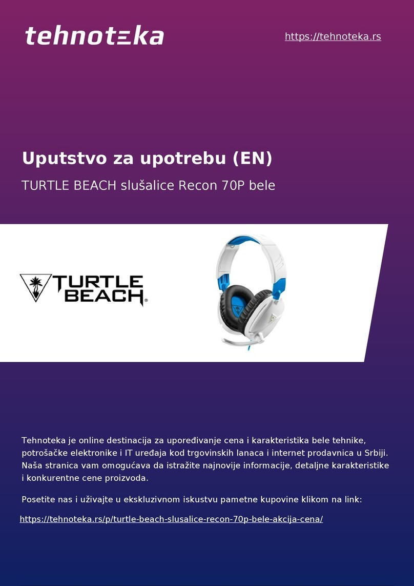 Turtle Beach EAR FORCE RECON 70 User manual