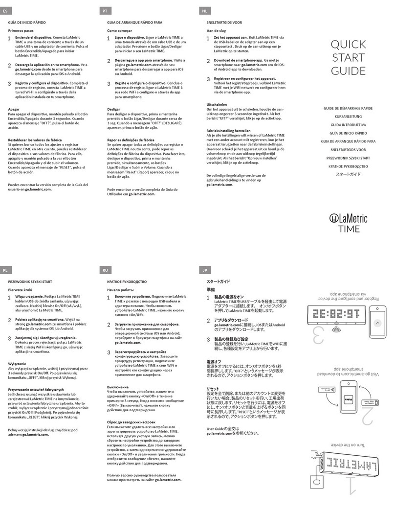 LaMetric Time quick start guide