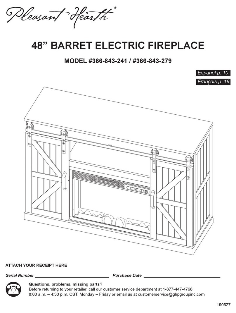 pleasant hearth 366-843-241 quick start guide
