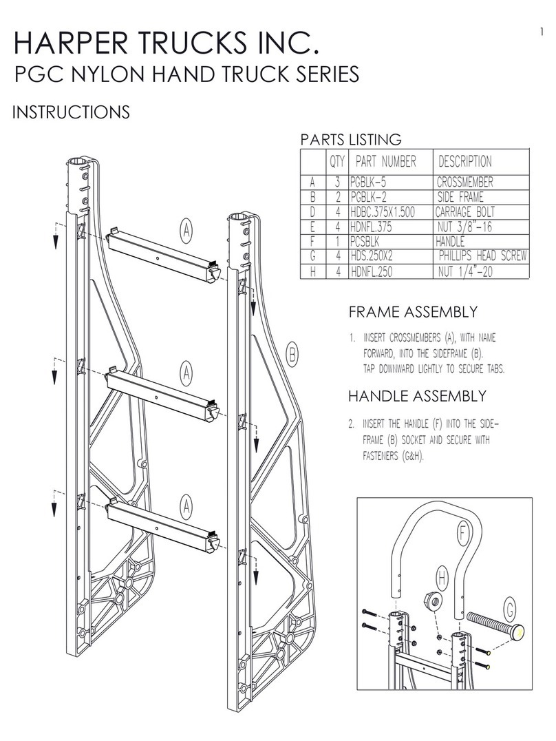 Harper PGC NYLON HAND TRUCK Series instructions
