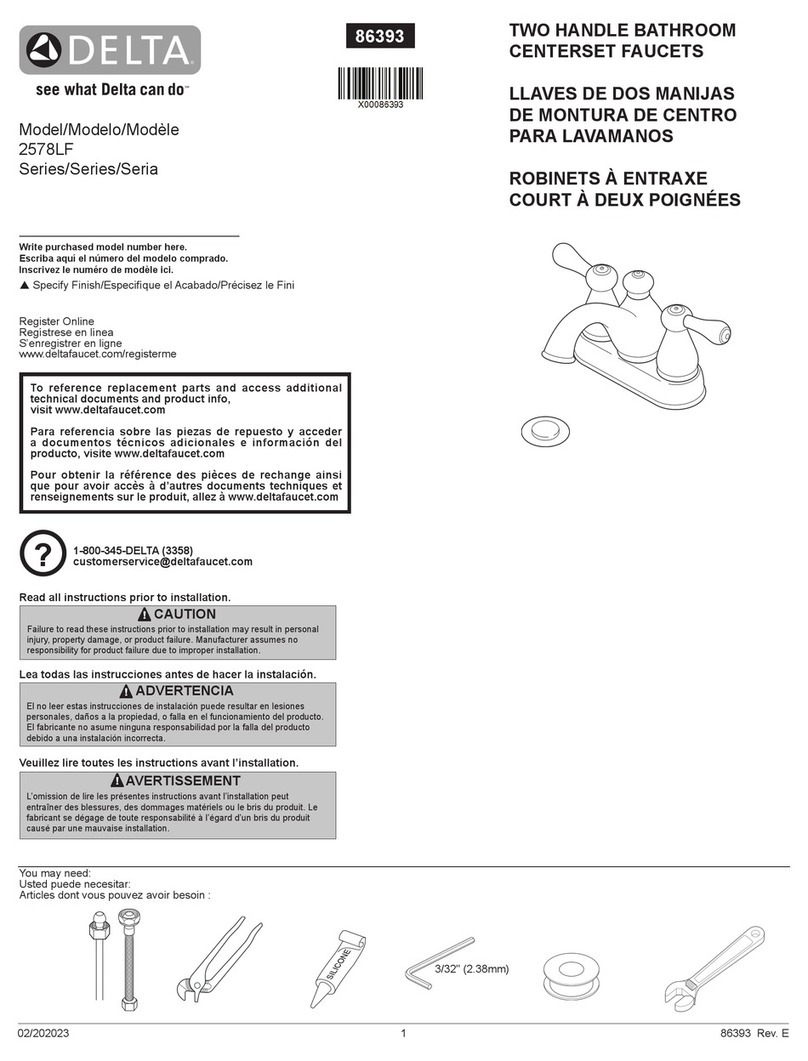 Delta 2578LF Series User manual