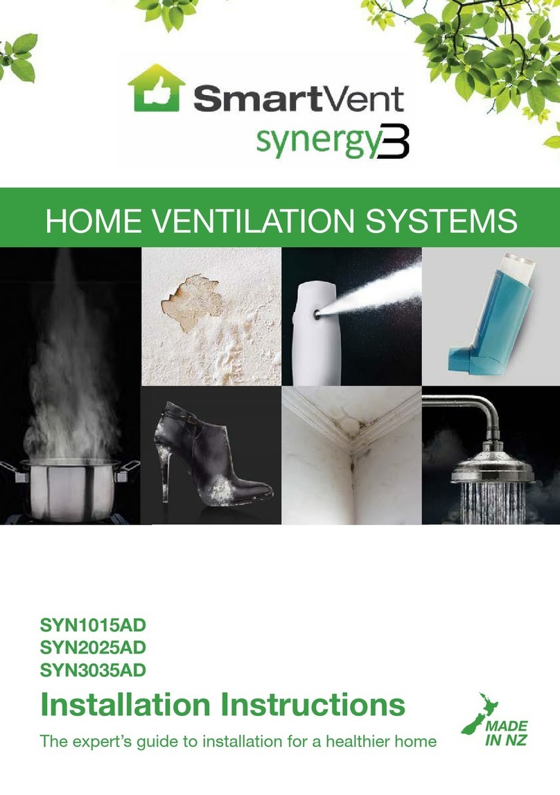SmartVent SYN1015AD installation instructions