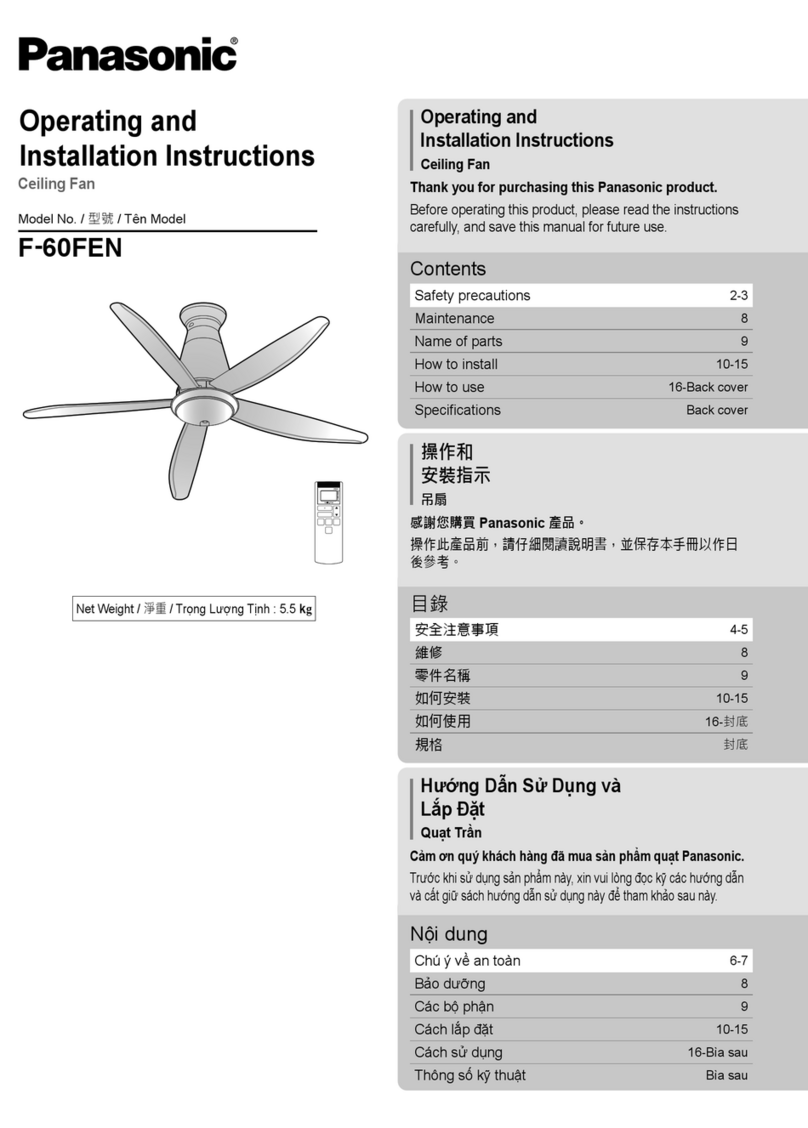 Panasonic F-60FEN User manual