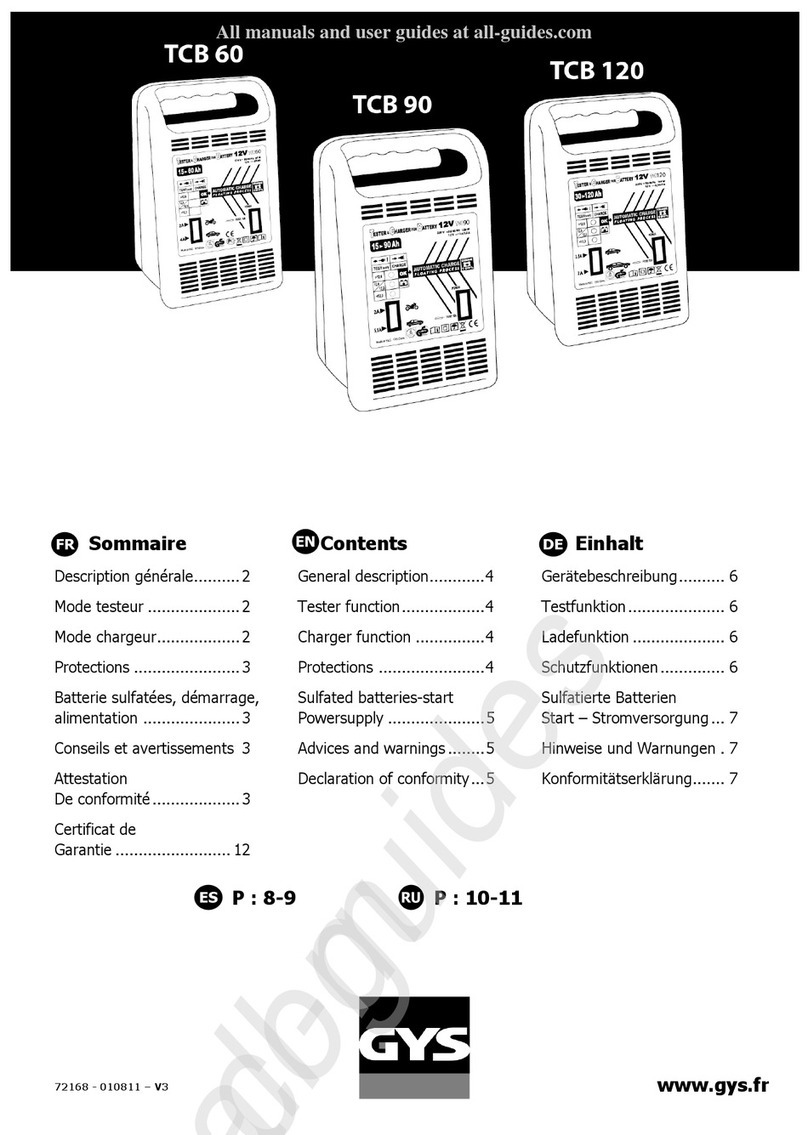 GYS TCB 60 User manual
