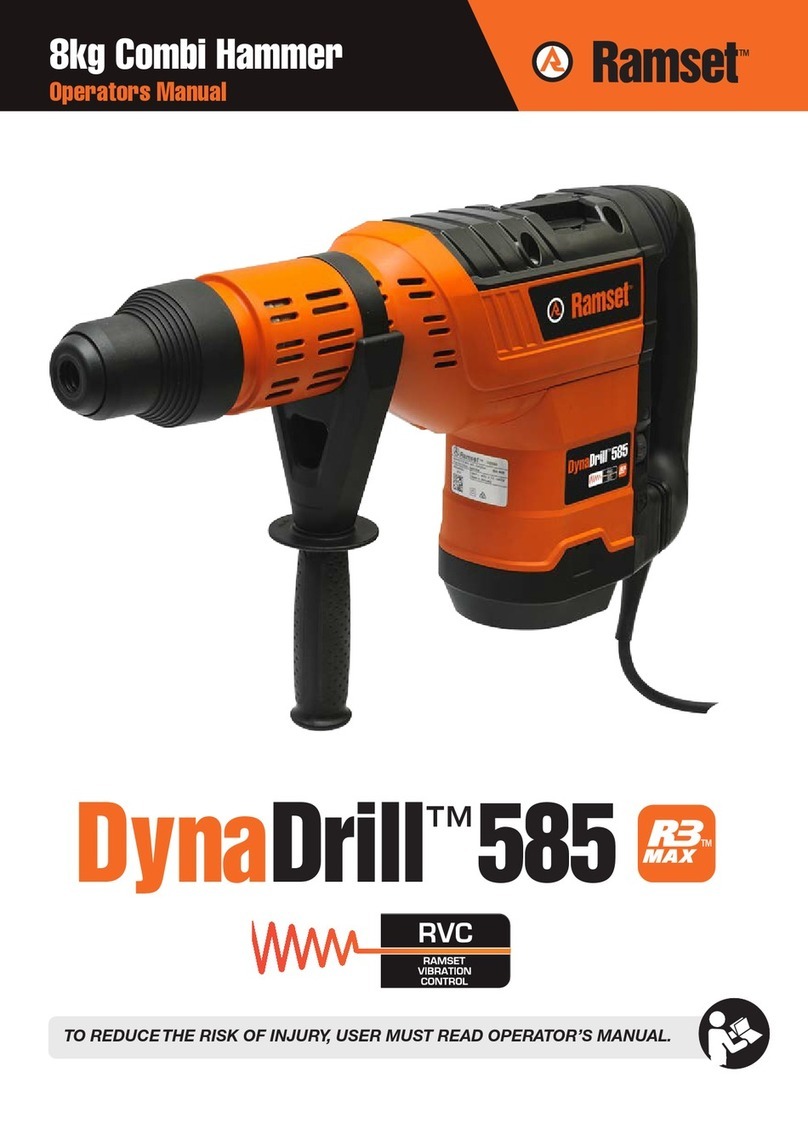 RAMSET DynaDrill 585 User manual