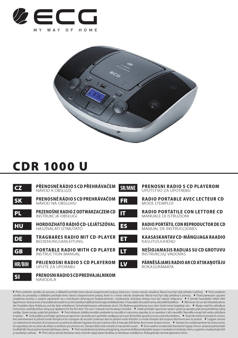 ECG CDR 1000 U User manual