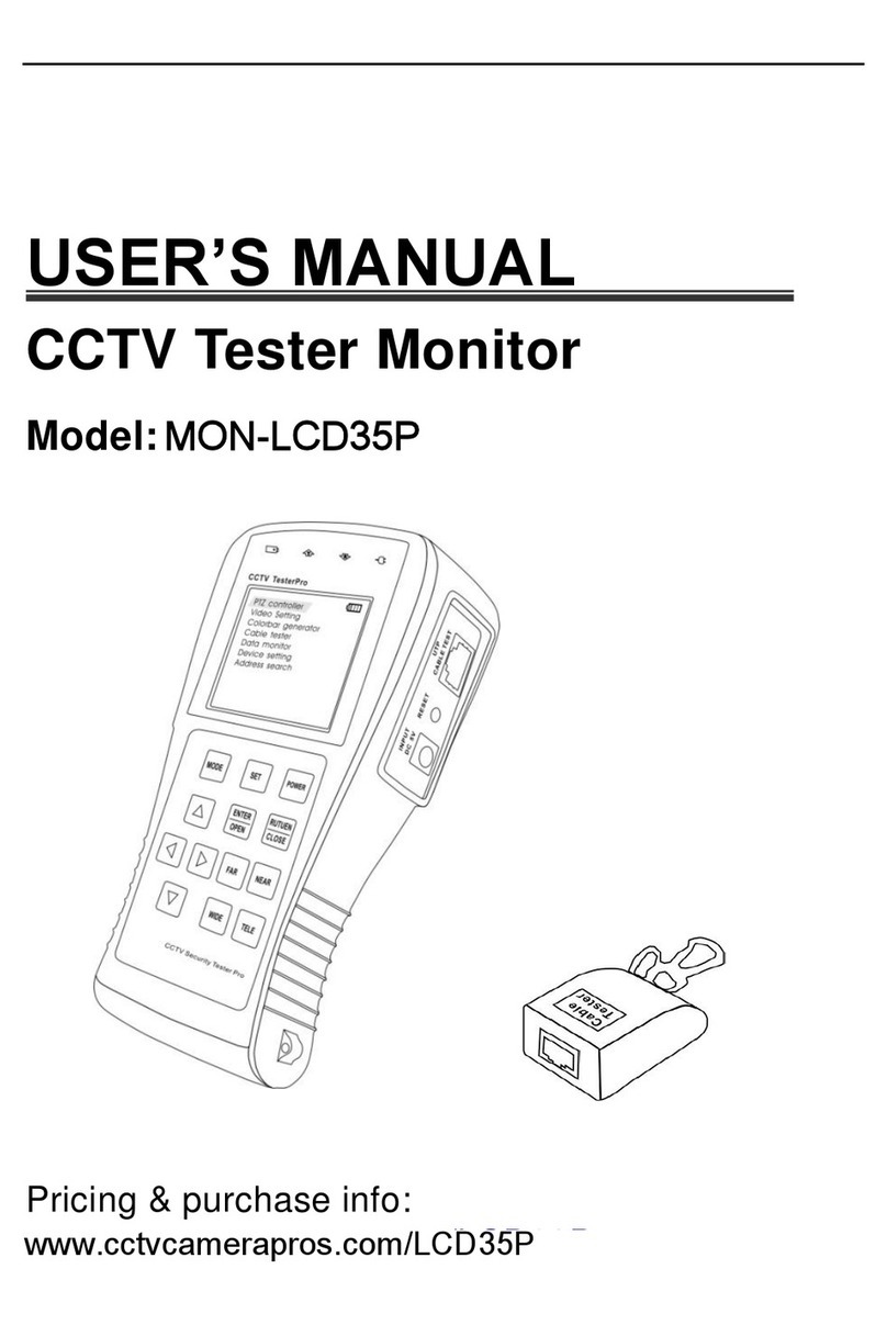 cctv camera pros MON-LCD35P user manual